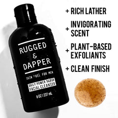RUGGED & DAPPER uses natural ingredients for gentle, effective skincare.