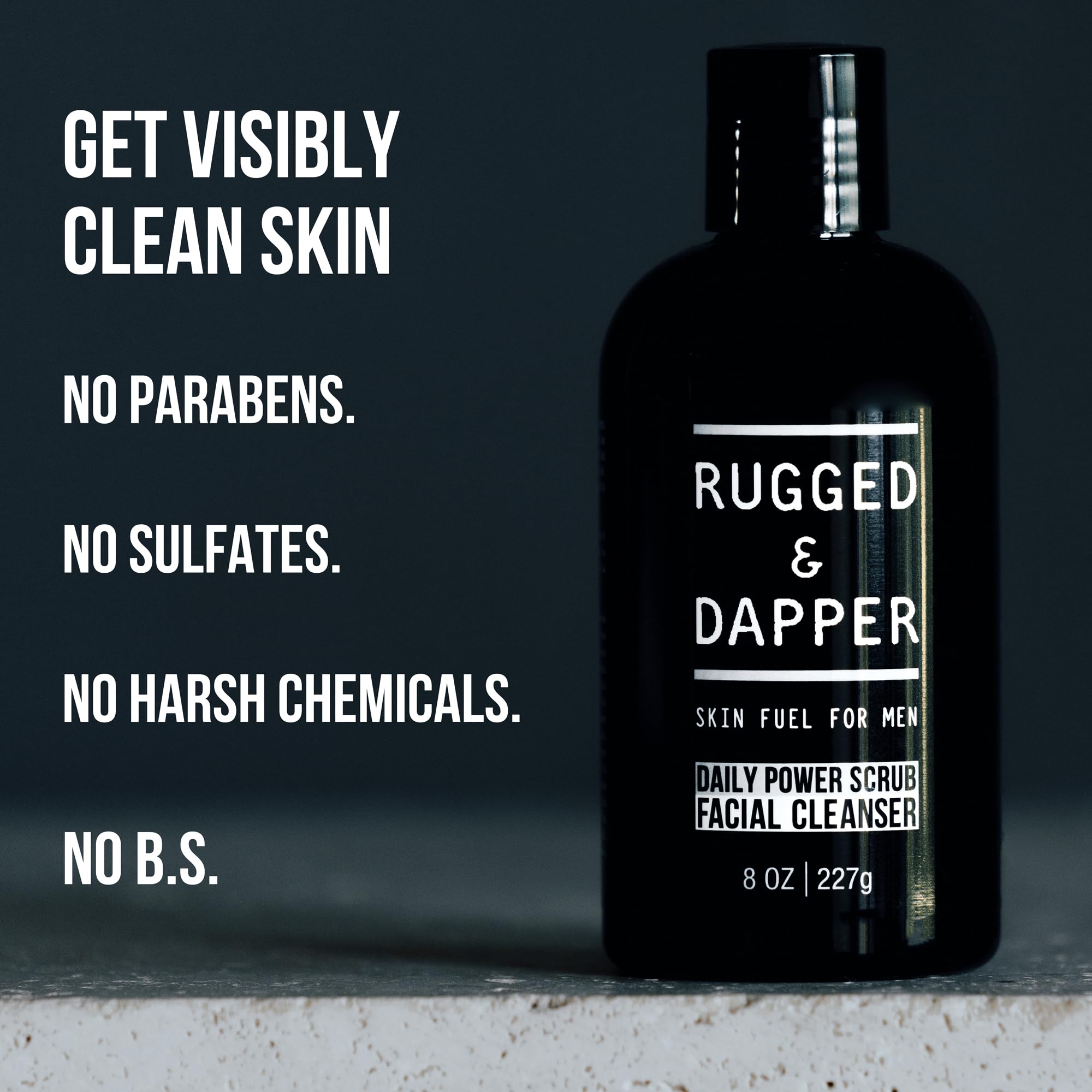 RUGGED & DAPPER skin health, focusing on hydration and nourishment.