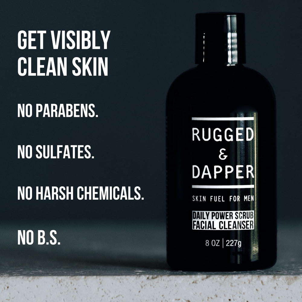 RUGGED & DAPPER skin health, focusing on hydration and nourishment.