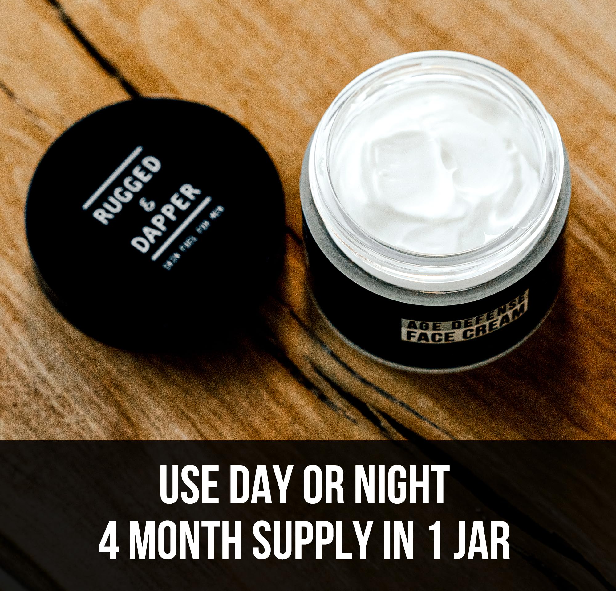 RUGGED & DAPPER application finish exudes comfortable, refreshed skin with consistent use