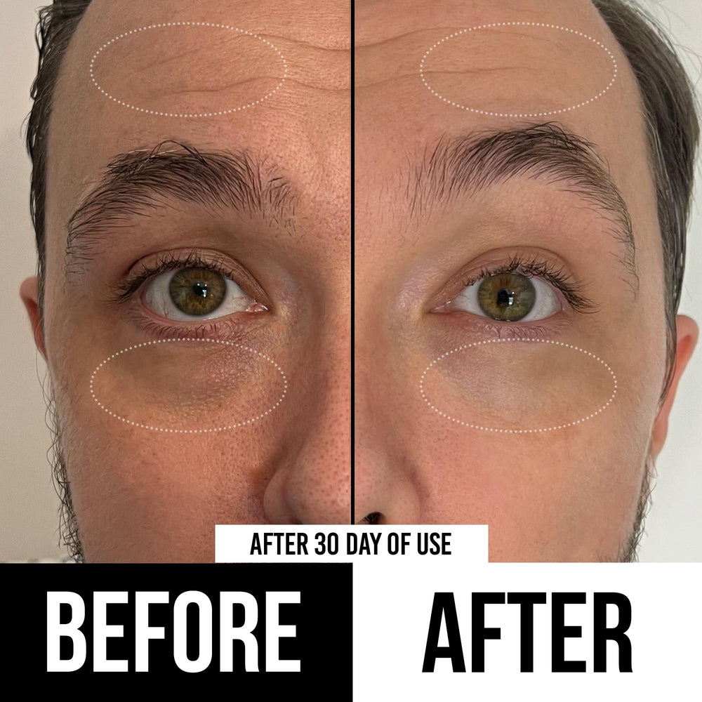 RUGGED & DAPPER fragrance-free formula suits sensitive under-eye skin