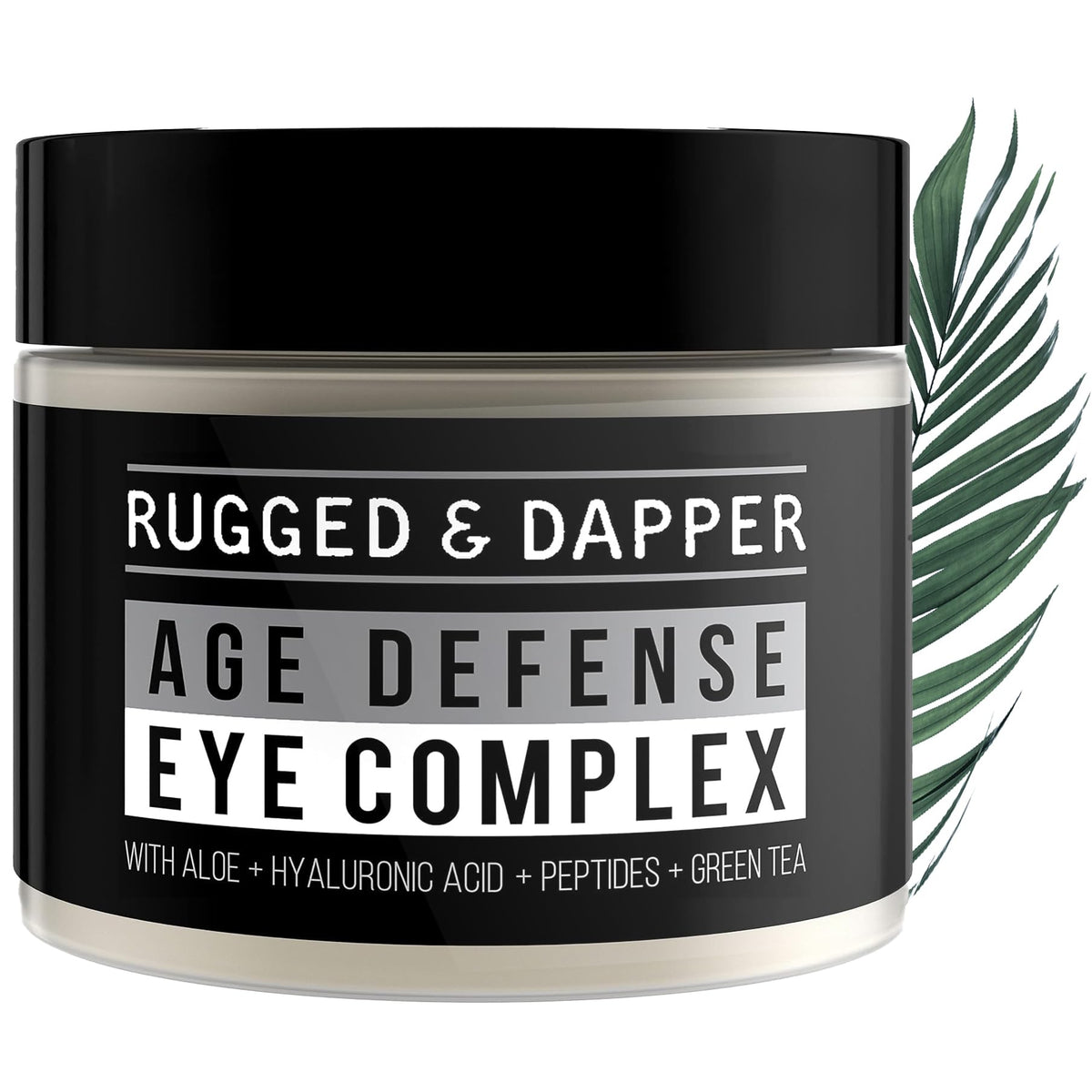 RUGGED & DAPPER eye cream tube closeup for unscented daily hydration