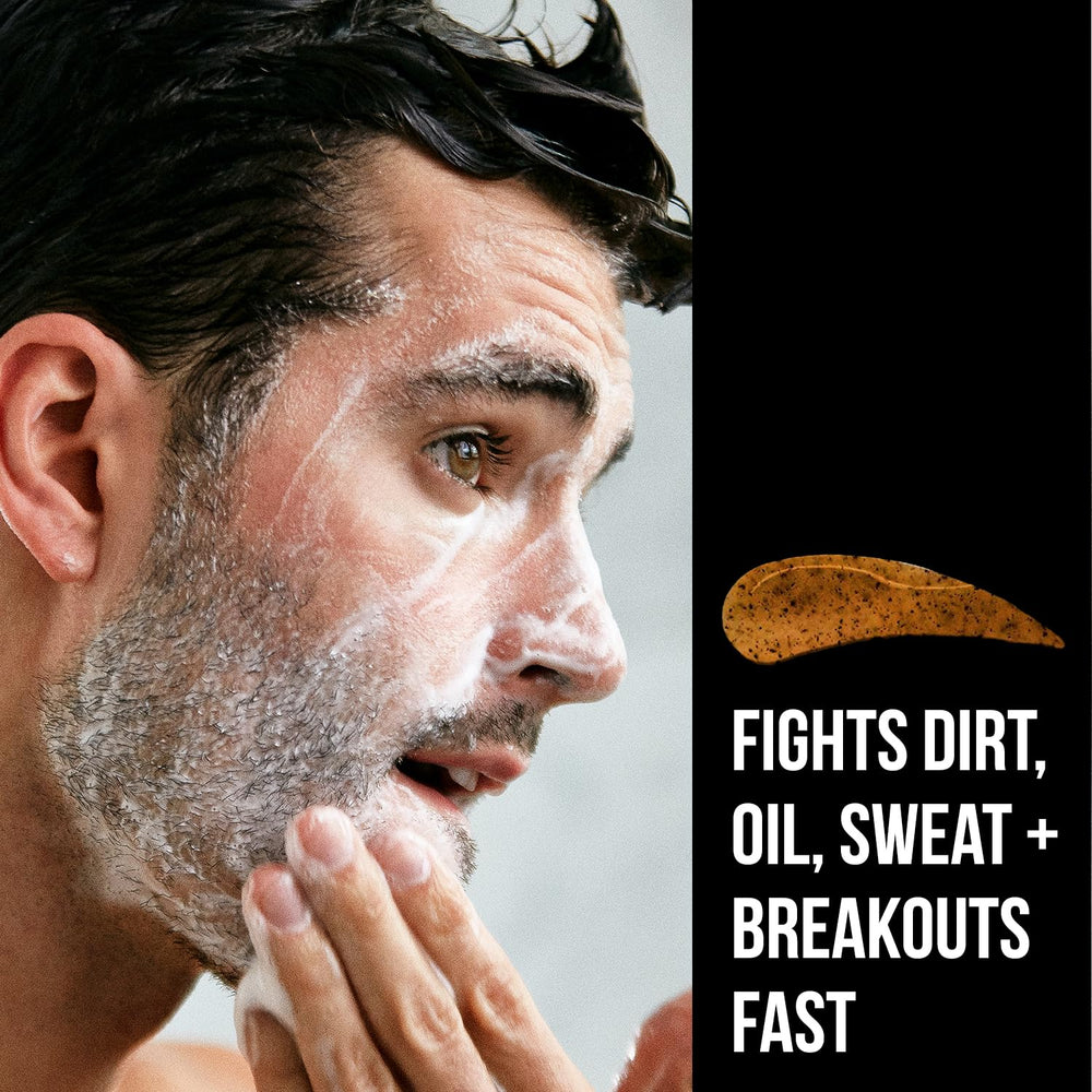 RUGGED & DAPPER Face wash foam closeup showing refreshing cleanse and aroma