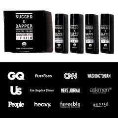 RUGGED & DAPPER lip balm in pocket for outdoor hydration