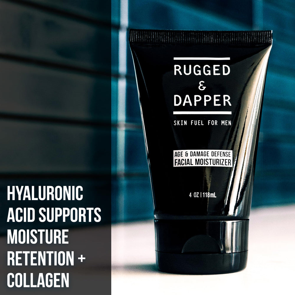 RUGGED & DAPPER post-shave comfort helps smooth skin after grooming.