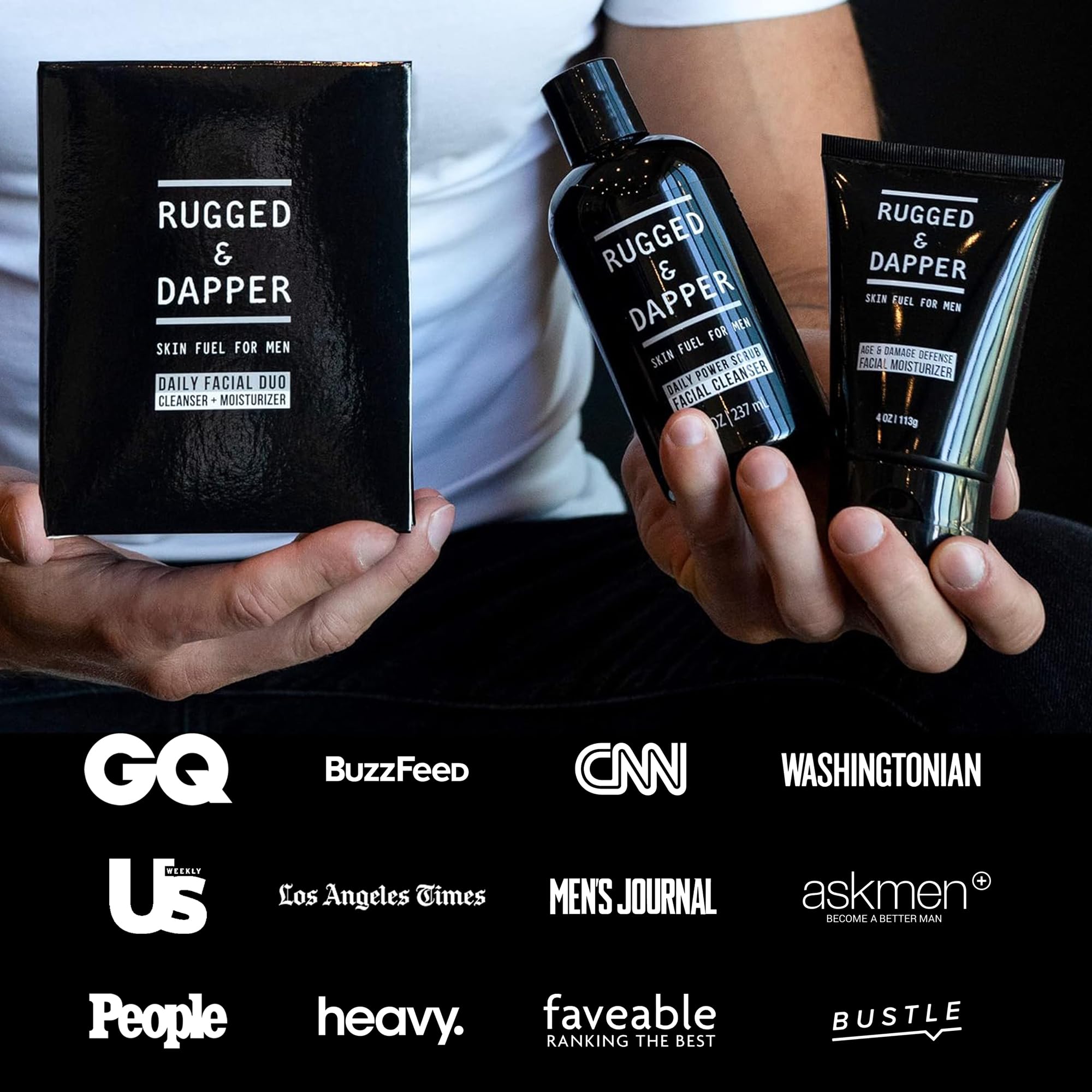 RUGGED & DAPPER Vitamin E plus B5 and Shea Butter swatch indicating nourishment