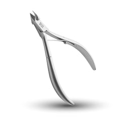 Rui Smiths professional cuticle nippers angled jaw for precise cuticle removal.