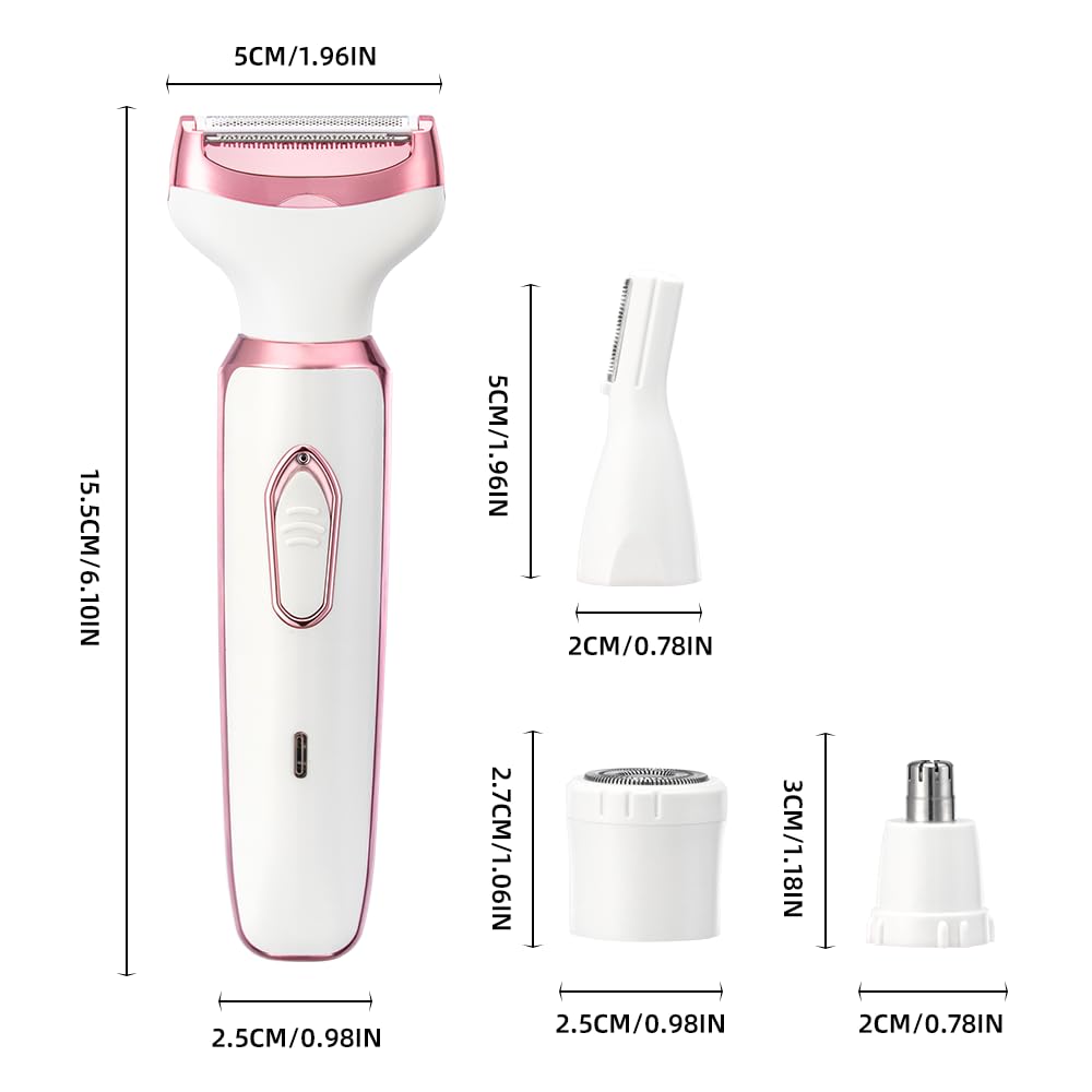 RUIBO full-body hair removal capability depicted for legs, arms, underarms, bikini