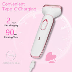RUIBO skin-friendly stainless steel blades deliver smooth, gentle hair removal