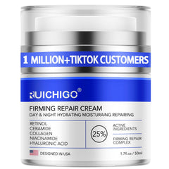 RUICHIGO Neck Firming Cream jar closeup showing rich hydration for smoother skin