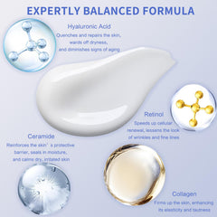 RUICHIGO Neck Firming Cream texture application demonstrates quick absorption for daily use