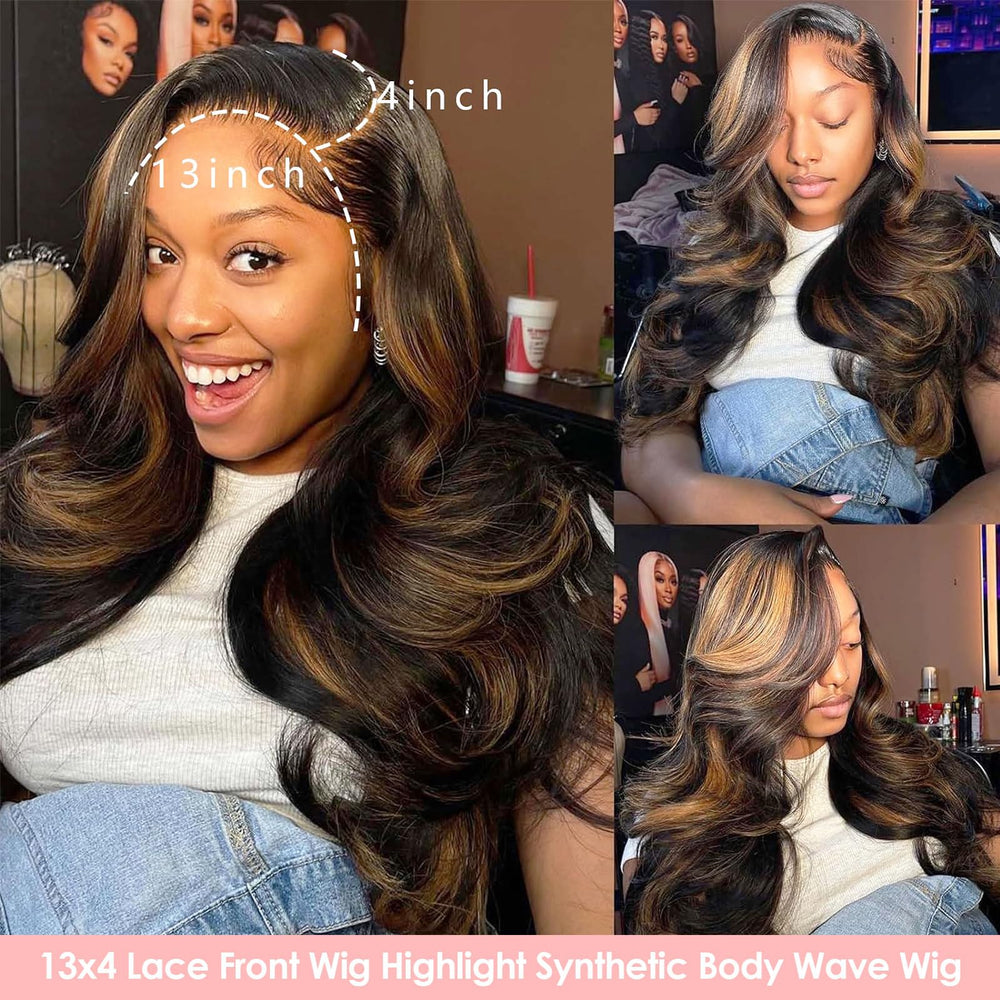 Ruiieea Highlight body-wave texture offers natural movement and styling options.