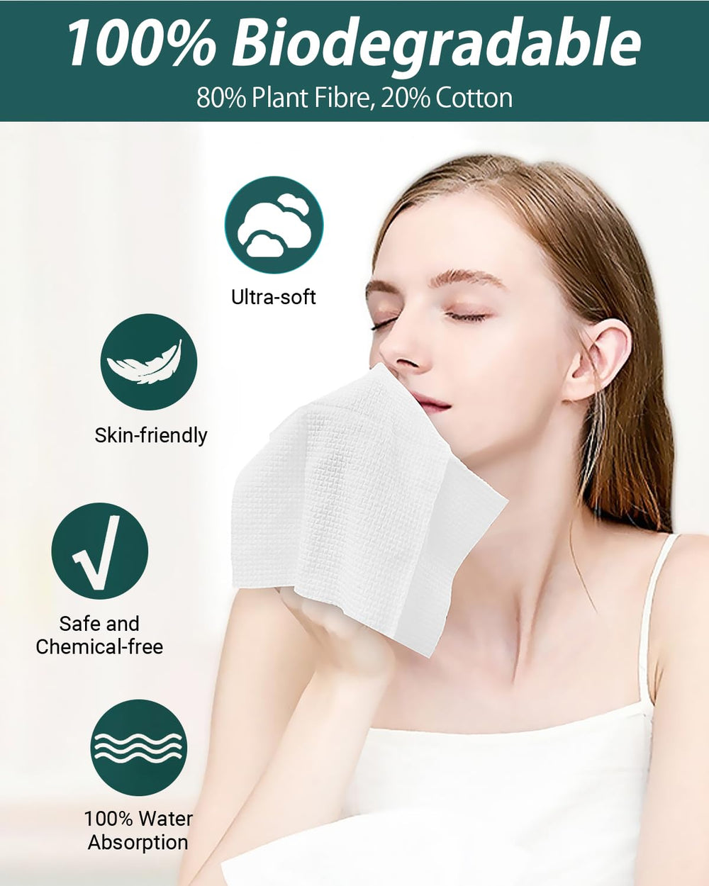 RUIJIU pink cotton box showcases natural cotton scent and softness.