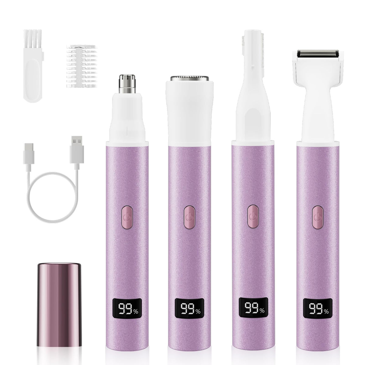 RUIM 4-in-1 facial hair trimmer in hand for at-home grooming