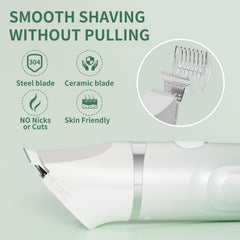 RUIM bikini trimmer bikini line use demonstrates precise trimming in sensitive areas