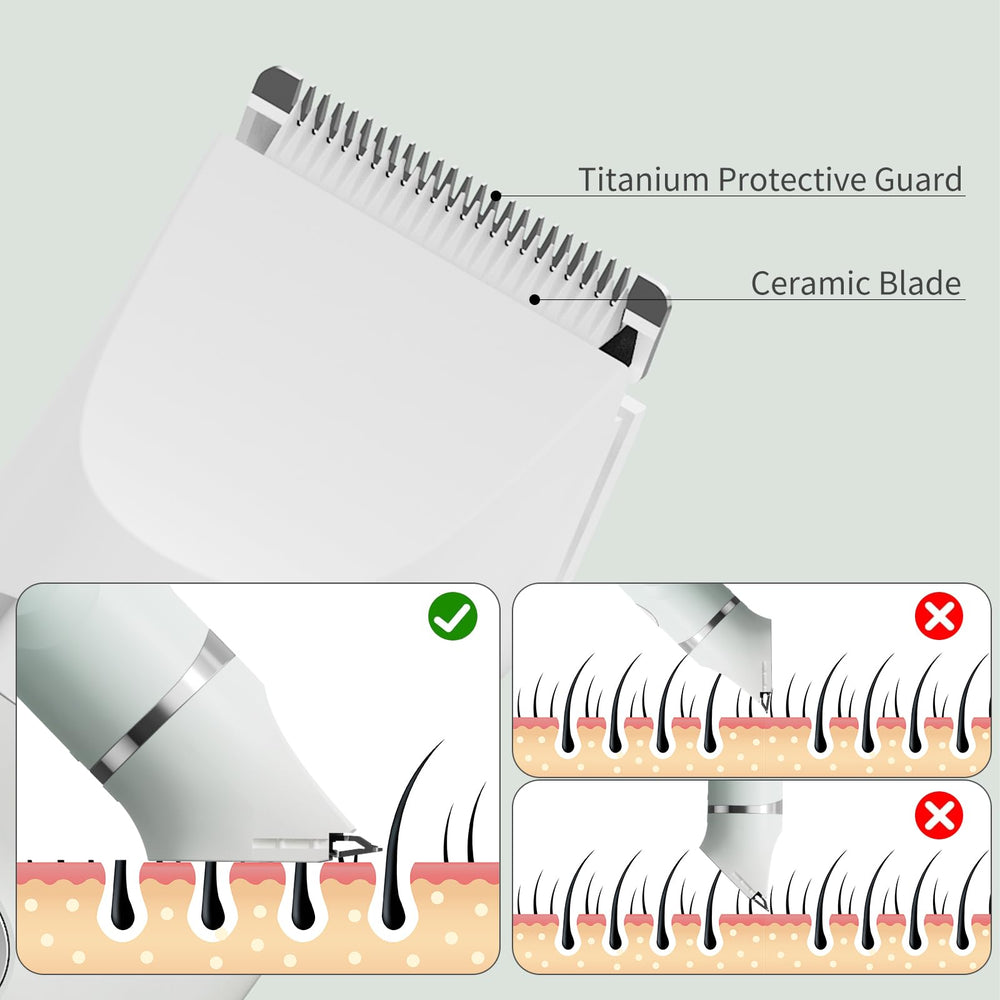 RUIM bikini trimmer underarm use shows gentle care for underarm grooming