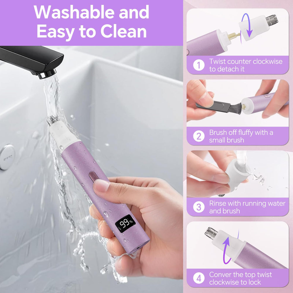RUIM hypoallergenic blades close-up highlighting skin-friendly design