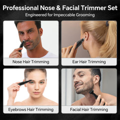 RUIM nose hair trimmer dual head for nose and ear trimming.