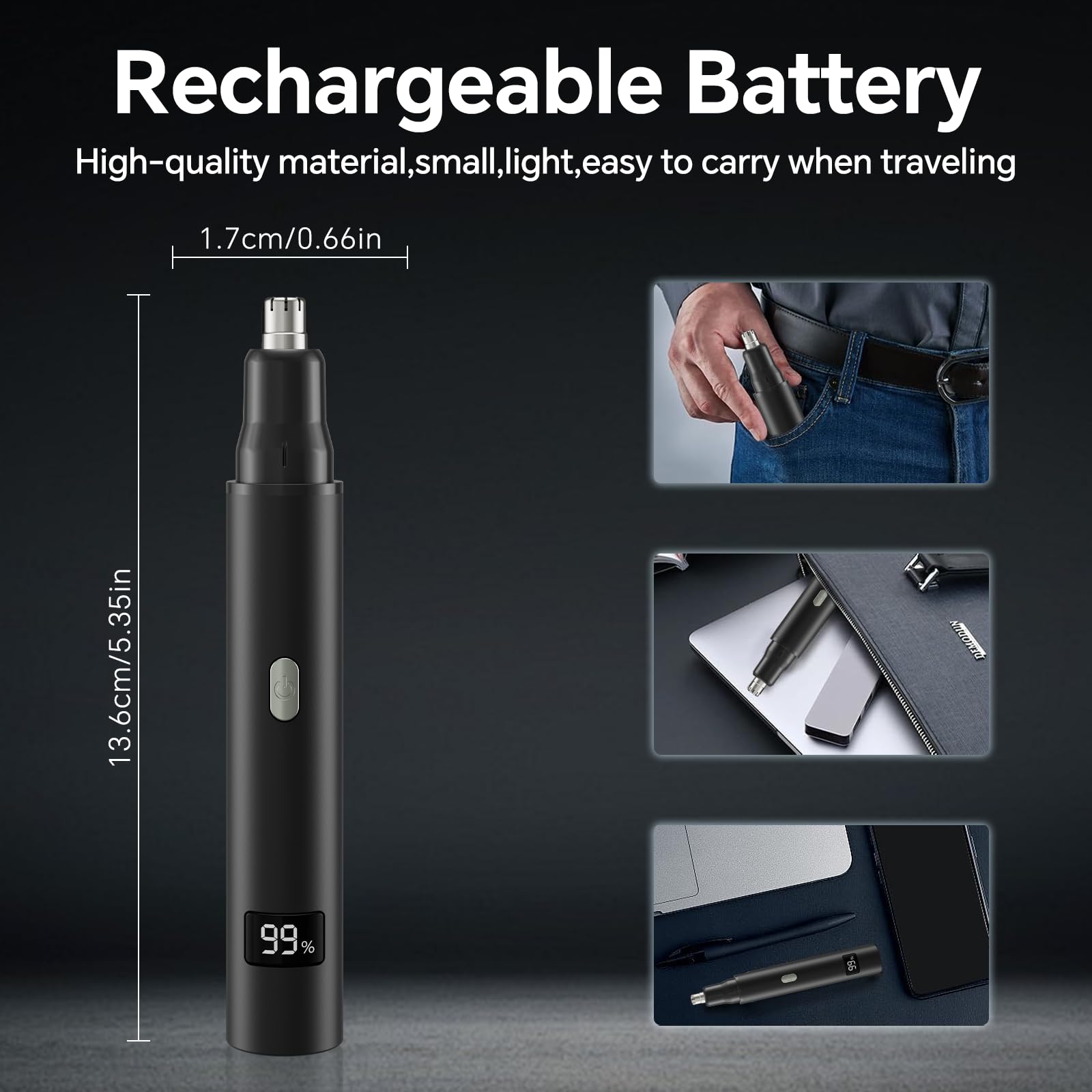 RUIM nose hair trimmer storage pouch for travel.