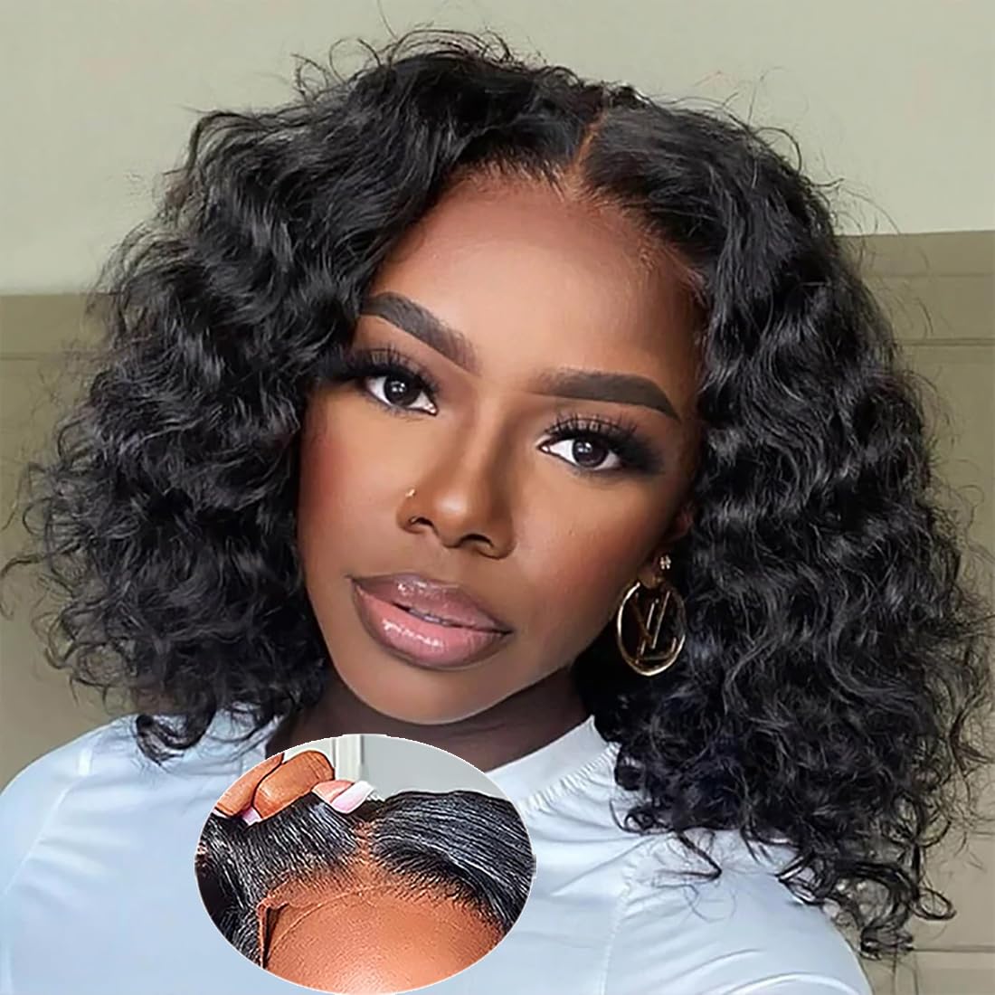 RUI MEI SI wear-and-go glueless wig with Swiss HD lace for quick wear.