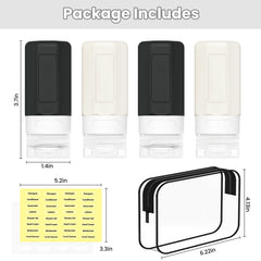 Ruinovate travel bottles easy-squeeze silicone allows precise product use