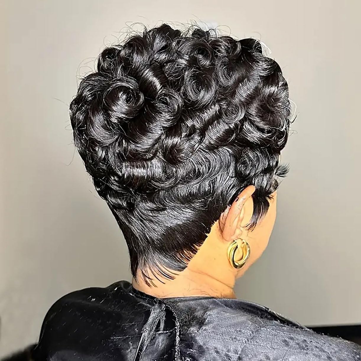 RUISENNA lightweight pixie wig ideal for errands and busy, on-the-go days.