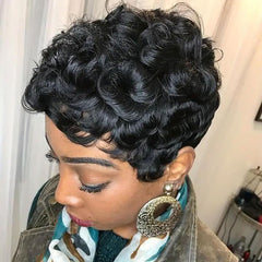 RUISENNA natural hairline pixie wig provides a realistic silhouette for polished everyday style.