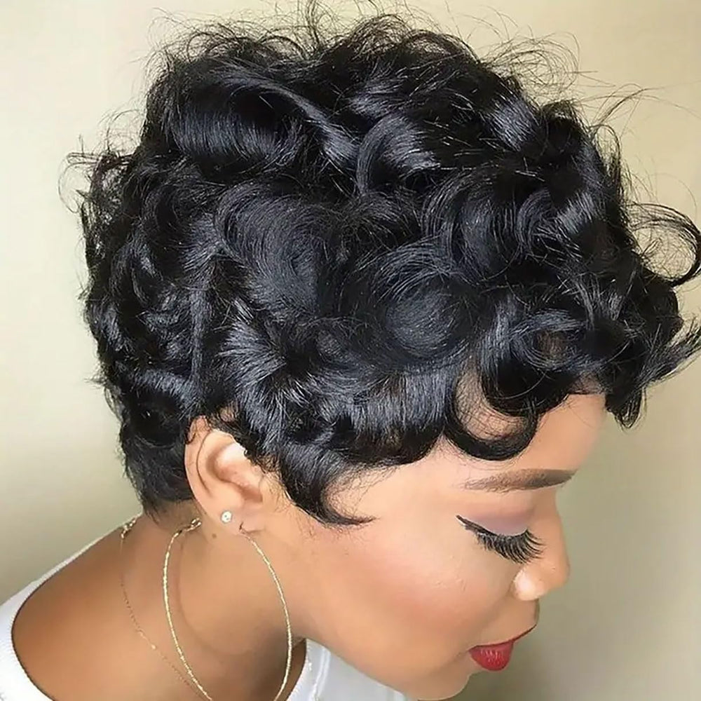 RUISENNA pixie-cut soft fibers offer a soft, easy-to-style look for daily use.