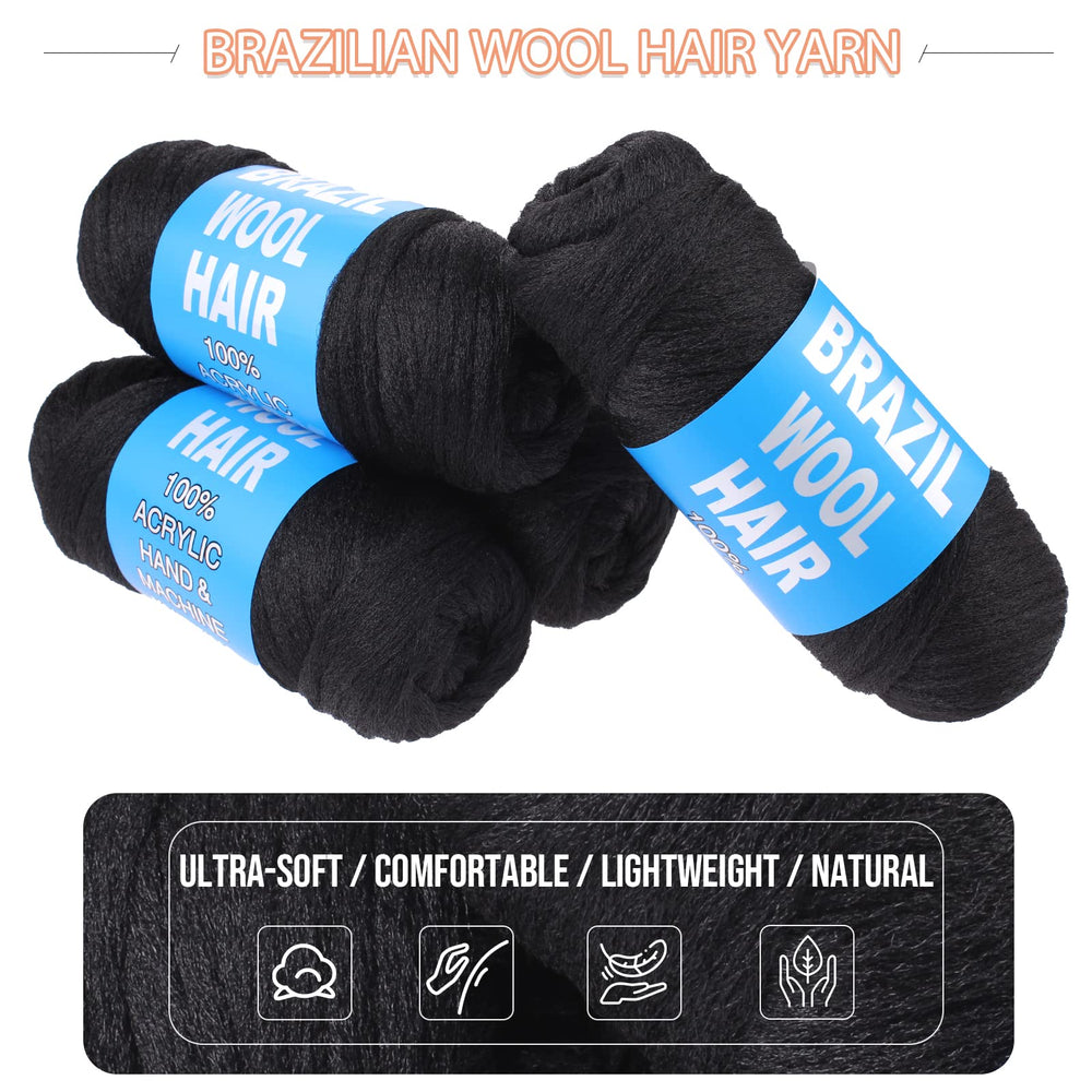 RuiYok crochet hair extensions, versatile for goddess twists and box braids.