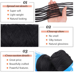 RuiYok Brazilian wool for Senegalese twists, natural gloss and easy handling.
