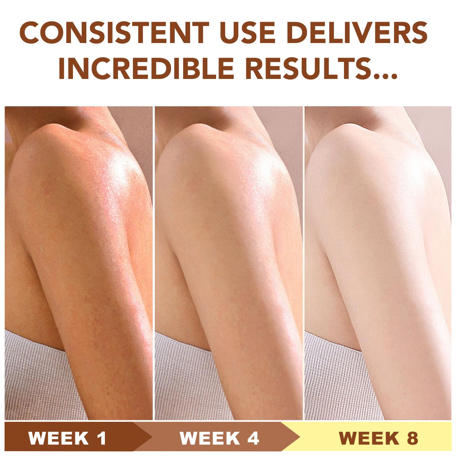 Rulviou Shea Butter body application portrays a rich, all-over moisturization.