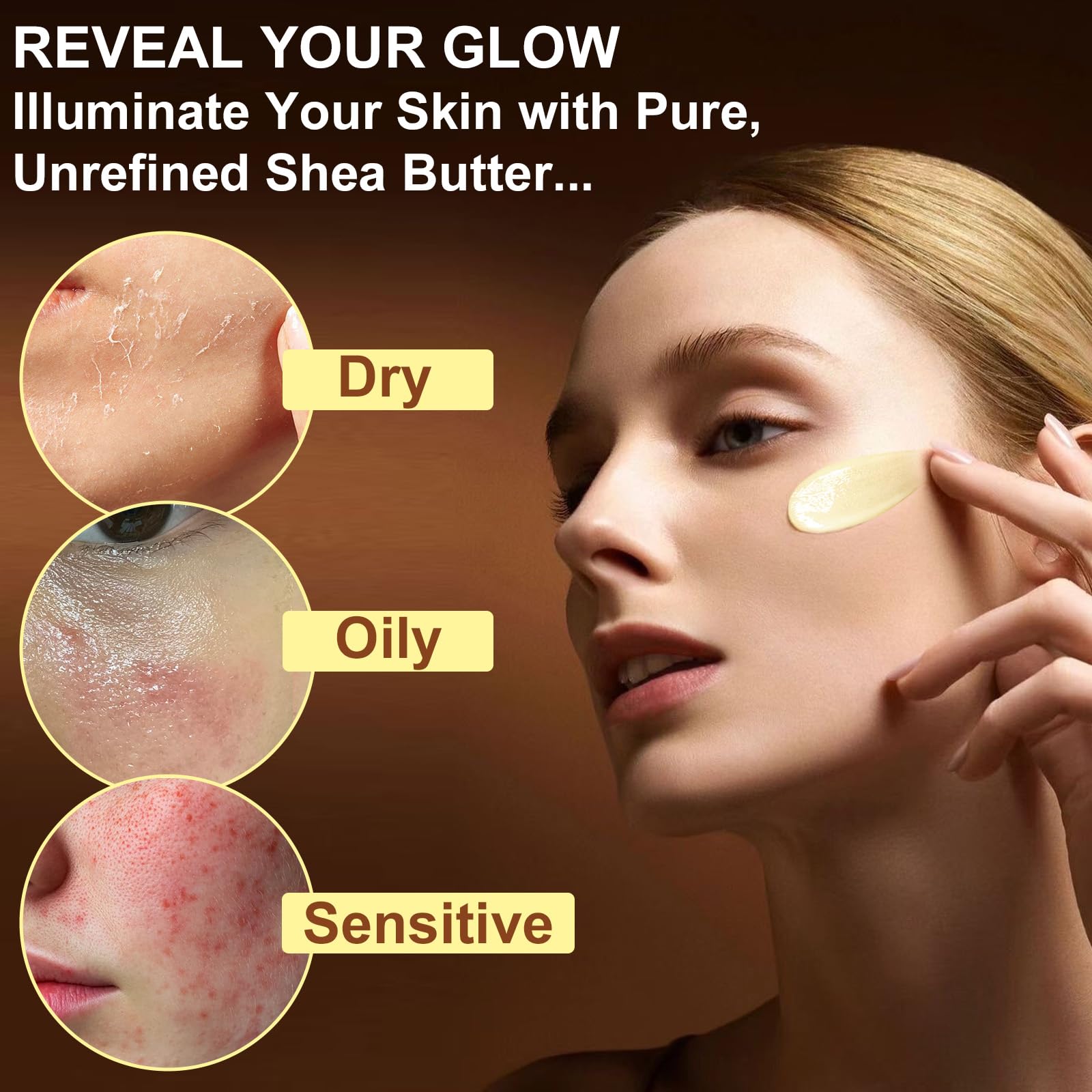 Rulviou Shea Butter product shot highlights a premium, unrefined formula.