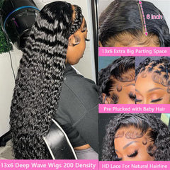 Rumdiku pre-plucked baby hair lace front wig ready for natural styling