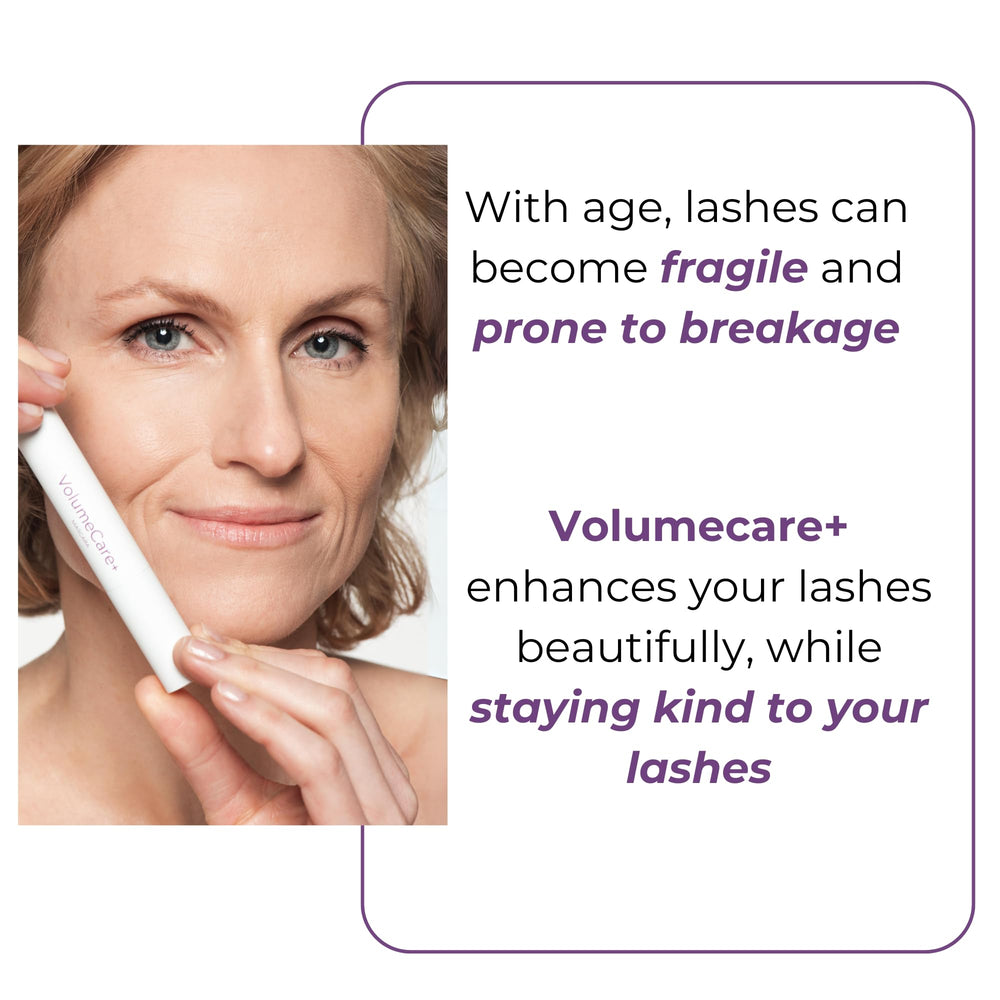 Rumi Cosmetiques VolumeCare+ Mascara hypoallergenic formula safe for sensitive eyes.