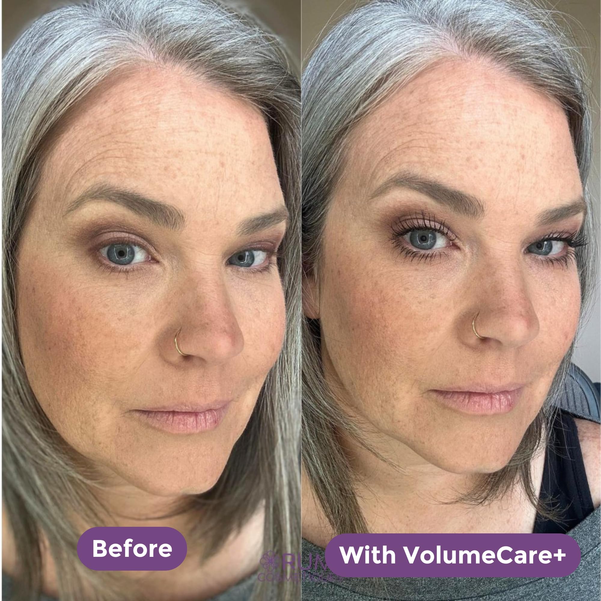 Rumi Cosmetiques VolumeCare+ Mascara no-clump finish for smooth, defined lashes.