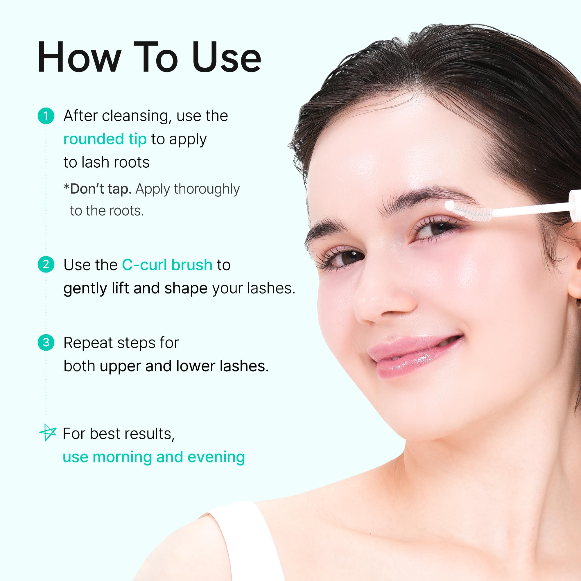 Ruminae clear lash primer concept supports definition and conditioning.