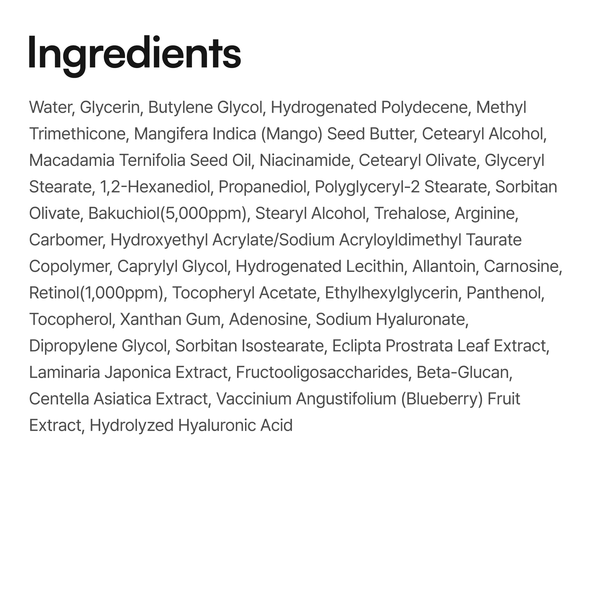 Ruminae formula supports moisture barrier with panthenol and centella