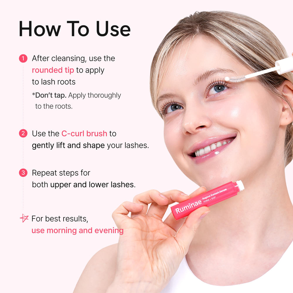 Ruminae Lash Serum ingredients list highlights peptides and amino acids for nourishment