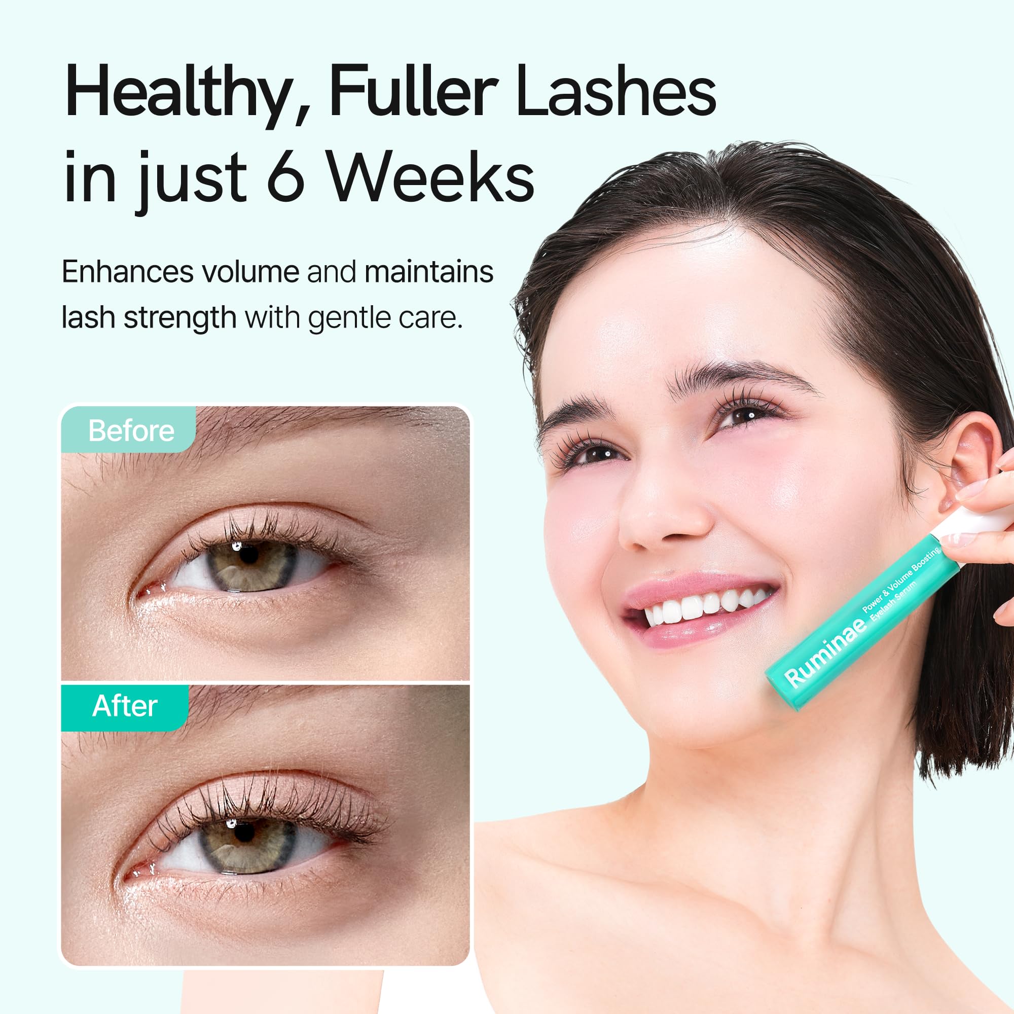 Ruminae vegan oil-free formula suitable for lash extensions and daily use.