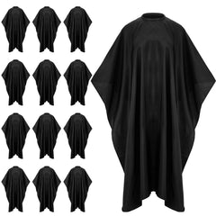 Run Pmy barber cape full-coverage drapes evenly for all clients, reducing mess.