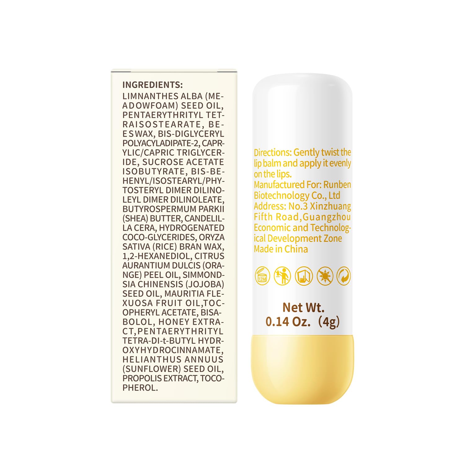 RUNBEN Lip Balm used by family for gentle lip care.