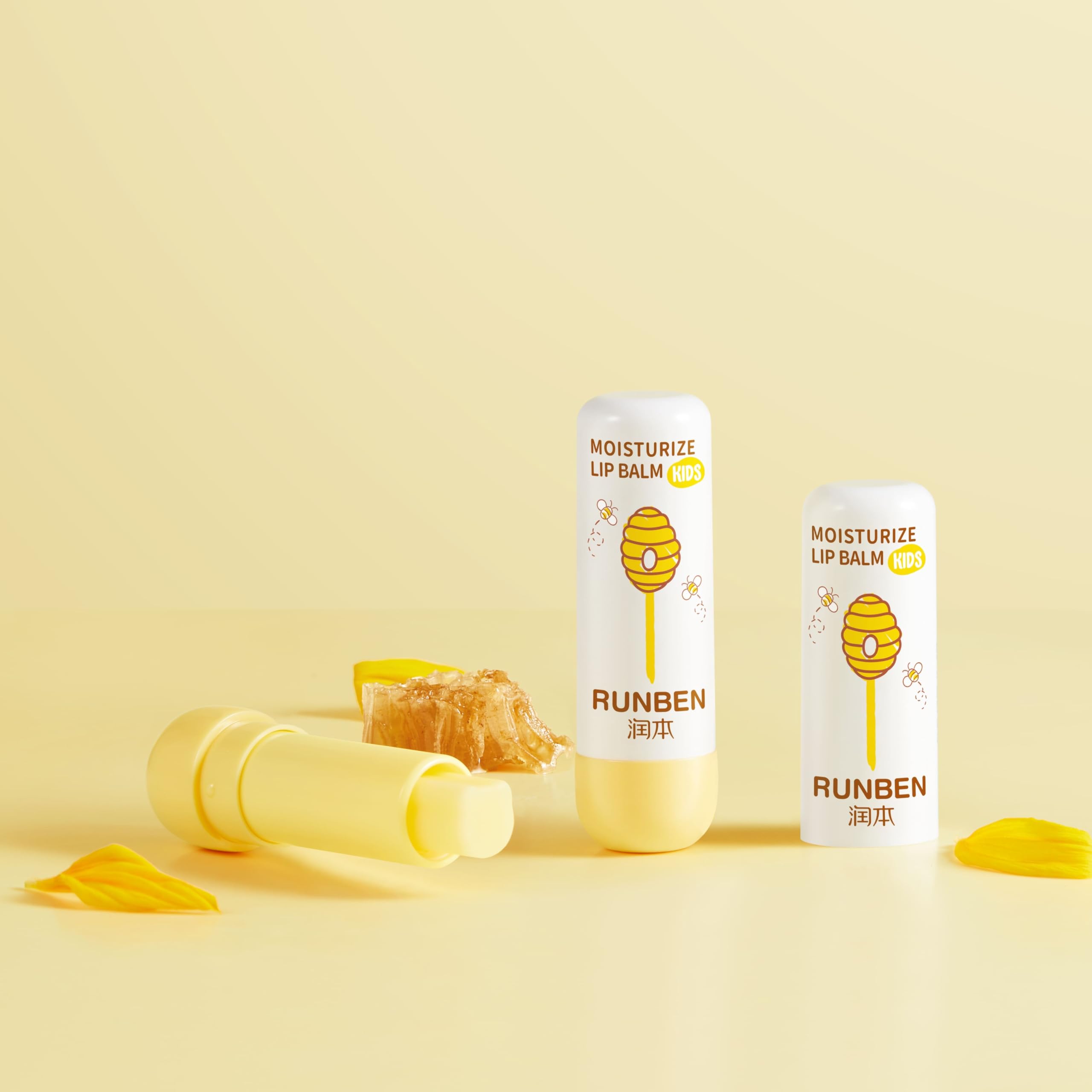 RUNBEN Kids Lip Balm gift-ready packaging for baby showers.
