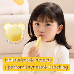 RUNBEN Kids Lip Balm twist-up design for easy on-the-go application.
