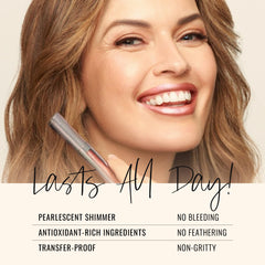Runway Rogue Pearl Glam application on clean lips yields smooth, even coverage.