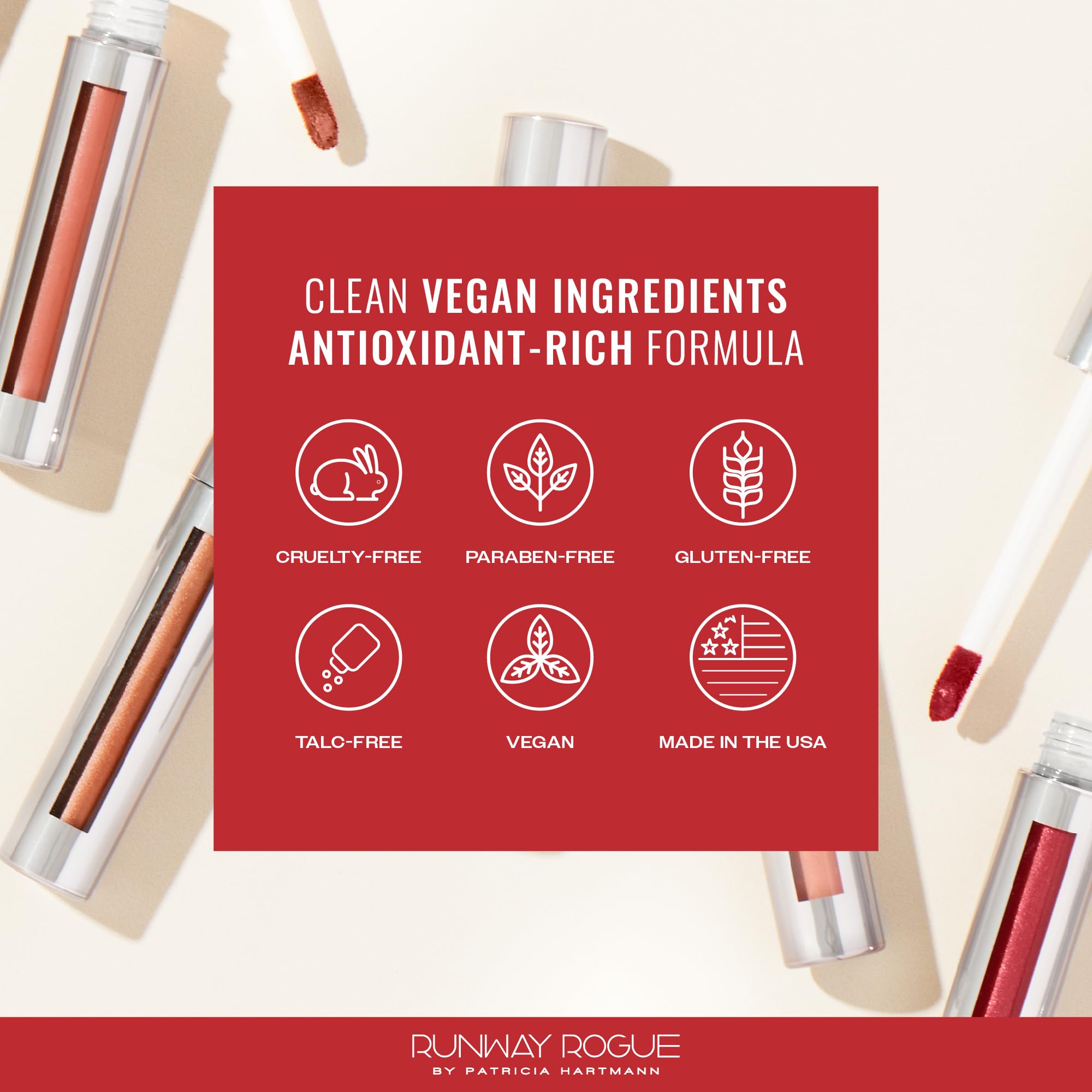 Runway Rogue Silk Glam Lipstick Trophy Wife application step visual guide