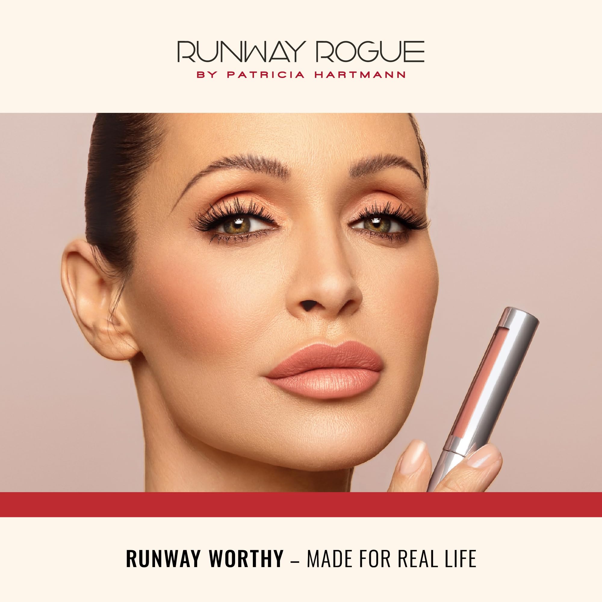 Runway Rogue Silk Glam Lipstick Trophy Wife packaging close-up