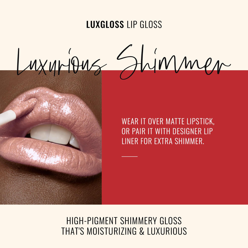 Runway Rogue LuxGloss Catwalk wand close-up highlighting creamy texture.