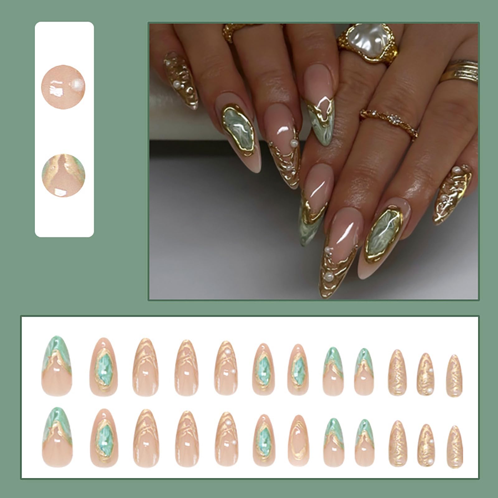 RUOKEXIN ABS-safe material nails offering safe, comfortable wear.