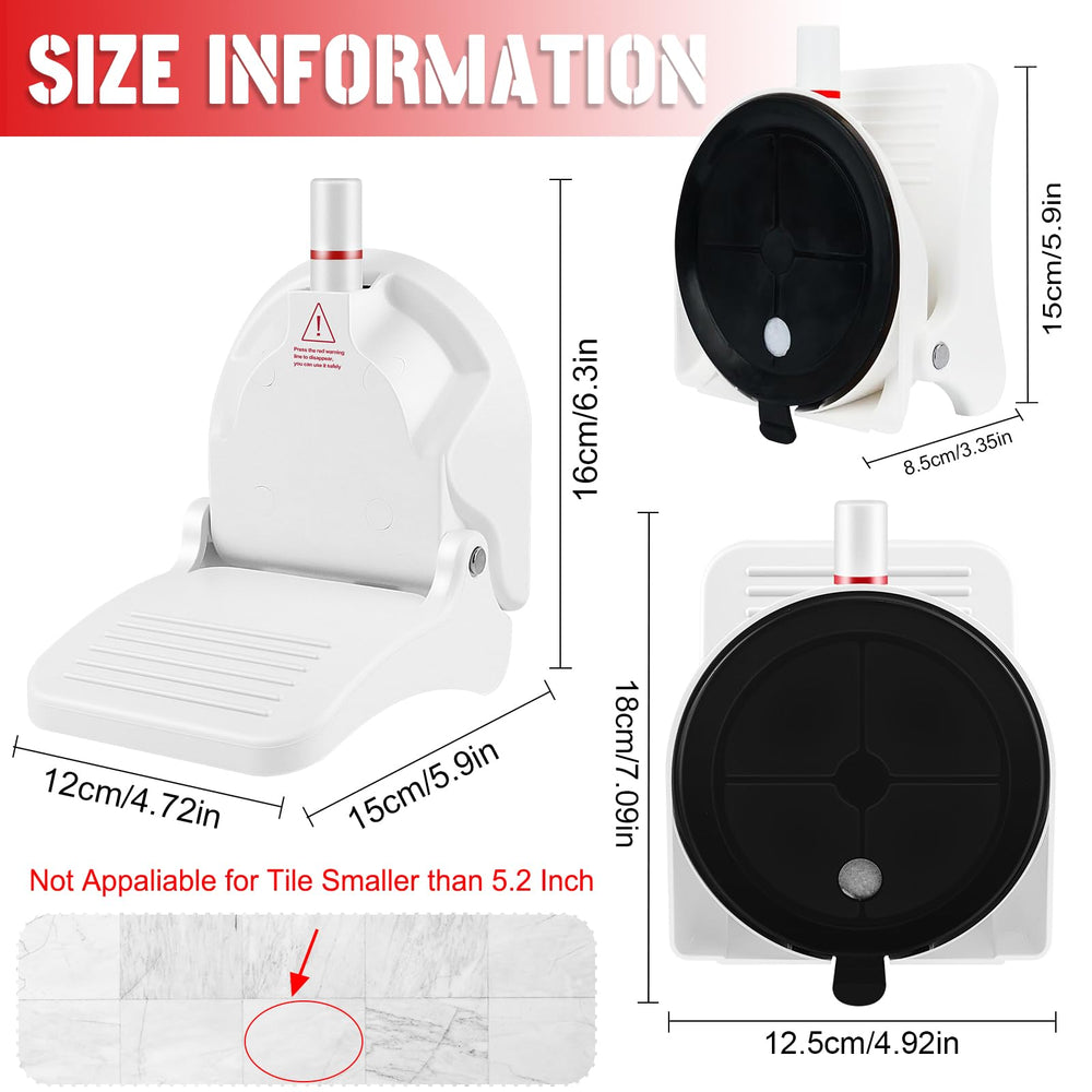 Ruppence foldable design keeps the shower foot rest compact for easy storage after use.