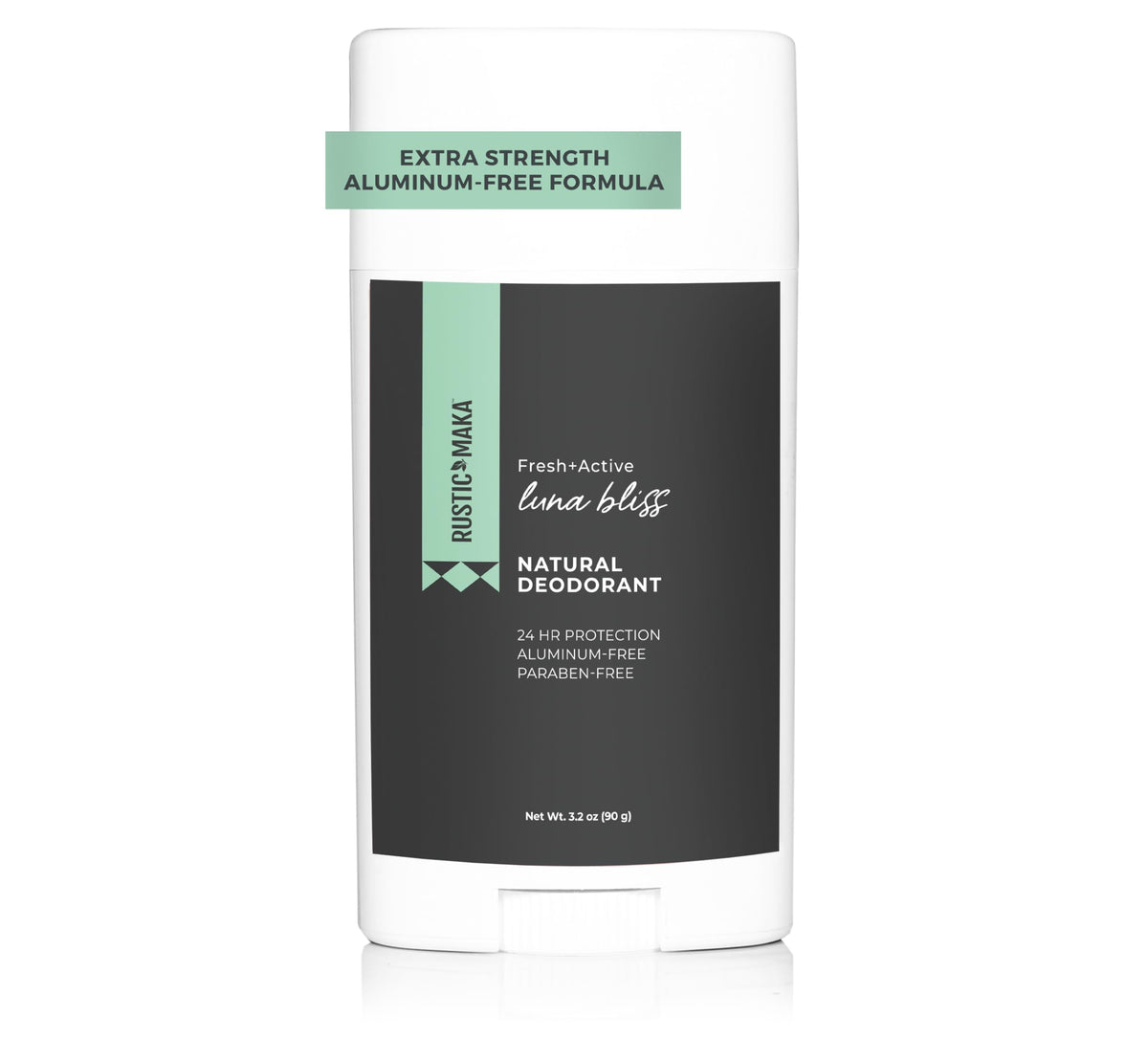 Rustic Maka Luna Bliss deodorant stick front view for everyday freshness.